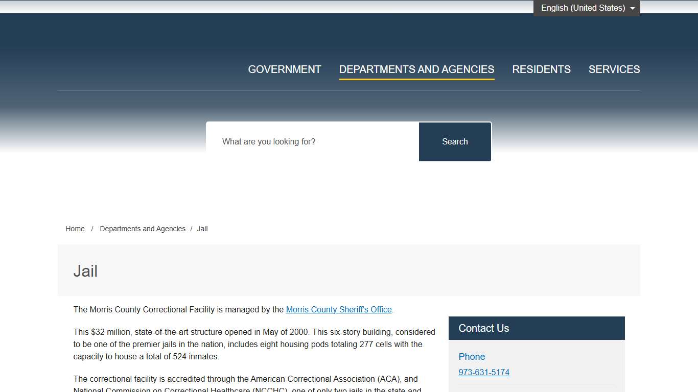 Jail – Morris County, NJ